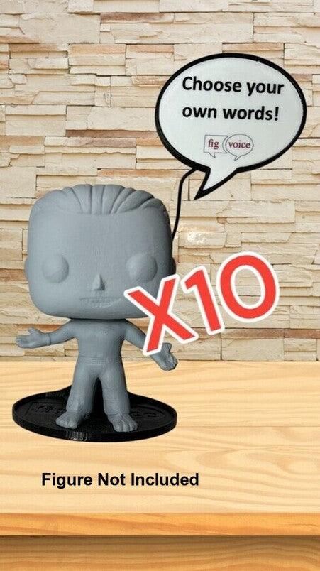 Speech Bubble Stand for Funko Pops X10 - MyFigVoice