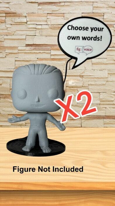 Speech Bubble Stand for Funko Pops x2 - MyFigVoice